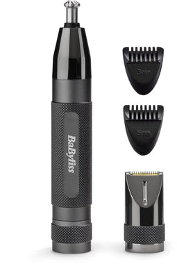 BaByliss Super-X Metal Series E111E - Precisietrimmer - Neushaartrimmer en wenkbrauwtrimmer - Zwart Chroom