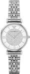 Emporio Armani AR1925 - Dameshorloge 32 mm - Kristallen wijzerplaat - Zilverkleurig
