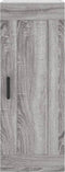 vidaXL - Wandkast - 34,5x34x90 - cm - bewerkt - hout - grijs - sonoma - eikenkleurig