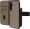 Mobiparts Leather - 2 in 1 Wallet Case - Uitneembare backcover - Taupe (2024)