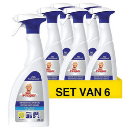 Mr. Proper Universeel Desinfecterend Schoonmaakmiddel - 6 x 750 ml - Transparant