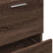 vidaXL - Wastafelkast - 40x37x59 - cm - bewerkt - hout - bruin - eikenkleurig