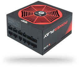 Chieftec Chieftronic PowerPlay - Voeding 1050W 80 PLUS Platinum - Zwart Rood