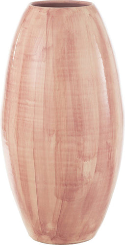 J-Line vaas Handgeschilderd - keramiek - roze - 55 cm hoog