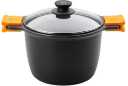 Casserolepan met deksel BRA A273907 Gehard aluminium (11 L)