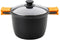 Casserolepan met deksel BRA A273907 Gehard aluminium (11 L)