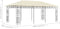 vidaXL - Prieel - met - klamboe - 6x3x2,73 - m - antraciet