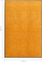 vidaXL - Deurmat - wasbaar - 120x180 - cm - oranje