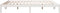 vidaXL - Bedframe - extra - lang - zonder - matras - grenenhout - wit - 200x220 - cm