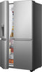 Hisense RS818N4TIC - Side-by-Side Koel-Vriescombinatie - Water-/IJsdispenser - Zwart