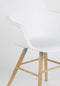 Zuiver Albert Kuip Eetkamerstoelen met armleuning Wit - Set van 2