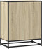 vidaXL - Dressoir - 62x35x76 - cm - bewerkt - hout - sonoma - eikenkleurig