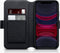 Qubits - lederen slim folio wallet hoes - Geschikt voor iPhone 11 - Zwart