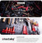 tectake® - Gereedschapswand 403559 - 25 haken en houders - zwart / rood