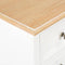 vidaXL Nachtkastje - 2 lades - MDF - wit - 35x30x49 cm (2 stuks)