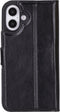 NorthLife Geschikt voor iPhone 16 Plus - Leren Afneembare 2-in-1 bookcase telefoonhoes - Zwart