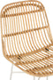 J-Line Barstoel Ema Rotan/Metaal Naturel/Wit
