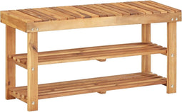 vidaXL - Schoenenrek - 90x32x46 - cm - massief - acaciahout