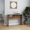 vidaXL - Wandtafel - 105x30x80 - cm - bewerkt - hout - bruin - eikenkleur