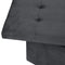 Voetenbank Opbergbank zitting van Fluweel,Poef opbergkruk Opvouwbare 76x37,5x38cm,Grijs SH70gr