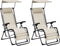 vidaXL - Terrasstoelen - 2 - st - inklapbaar - textileen - crèmekleurig