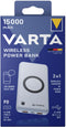 Varta Wireless Power Bank 15000 mAh - Draadloos en bedraad opladen - 2 USB poorten