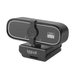 Iggual IGG319949 - Webcam - 4K Ultra HD - Zwart