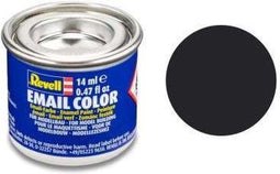 Revell #6 Tar Black (teerzwart) - Matt - RAL9021 - Enamel - 14ml Verf potje