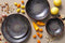 Palmer Bord diep coupe Victory 22 cm Bruin Stoneware 2 stuks