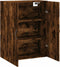 vidaXL - Wandkast - 69,5x34x90 - cm - bewerkt - hout - gerookt - eikenkleurig