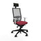 Bureaustoel met hoofdsteun Piqueras y Crespo 4B066N1 Kastanjebruin