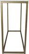Console tafel Marseille - 100x35x75 - Wit/goud - Marmer/metaal