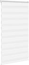vidaXL - Zebra - blind - 70x100 - cm - stofbreedte - 65,9 - cm - polyester - wit