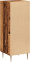 vidaXL - Dressoir - 34,5x34x90 - cm - bewerkt - hout - oud - houtkleurig