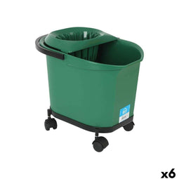 Dweilemmer Kety Groen 16 L 40,5 x 30 x 35 cm (6 Stuks)