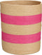 Mica Decorations Nacho Mand - Set van 2 - H34 x Ø29 - FSC Mix - Donkerroze, Oranje