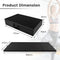 Coast Turnmat - 4-Delig - Opvouwbaar - PU-leer - Klittenband - Zwart