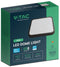 V-tac VT-8618SQ-S-B - LED Vierkant Koepellicht - 18W 1830 Lumen 6500K IP44 Zwart