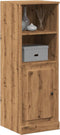 vidaXL - Hoge - kast - 36x35,5x103,5 - cm - bewerkt - hout - artisanaal - eikenkleurig