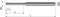 TCE - Hardchroom diamant slijpstift - GB 836/D107