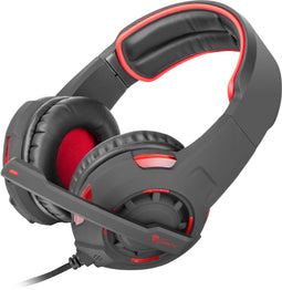 Natec Genesis HX60 - Gaming Headset - Virtual 7.1 Surround Sound - Rood Zwart