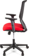 Linea bureaustoel - Tekna 01 - ergonomisch EN1335 - multi verstelbaar - max. draagvermogen 110kg - zwart/rood - LF-2011303