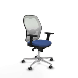 Piqueras y Crespo 2D086G0 - Bureaustoel - Verstelbare hoogte met armleuning - Marineblauw