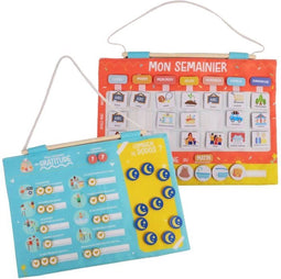 Dankbaarheid Weekkalender Voor Kinderen - JADE - Montessori - Educatief Spel - Stemming - Slaap - Spel Voor Kinderen - French Desgin