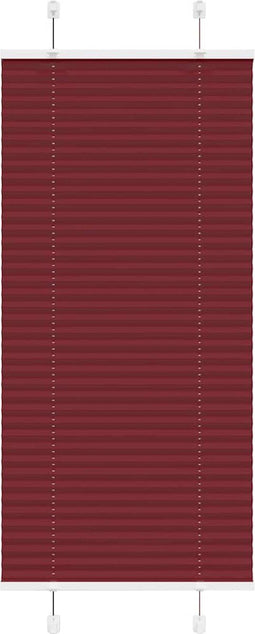 vidaXL - Plissé - rolgordijn - 55x150 - cm - stofbreedte - 54,4 - cm - bordeauxrood