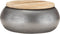 vidaXL - Salontafel - 68x68x30 - cm - massief - mangohout - grijs