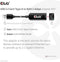 Club 3D CAC-1420 - USB 3.2 Gen1 Type A naar RJ45 2.5Gbps Ethernet Adapter - Zwart