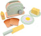 Jouéco Toaster - Speelset 6-delig - Hout 18,5 x 13 cm