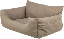 Trixie Autostoel Dubbel - 2-in-1 functie - Taupe - 80X60X35 CM