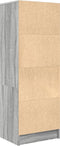 vidaXL - Hoge - Kast - Grijs - Sonoma - 45,5x34x127 - cm - Gemaakte - Hout